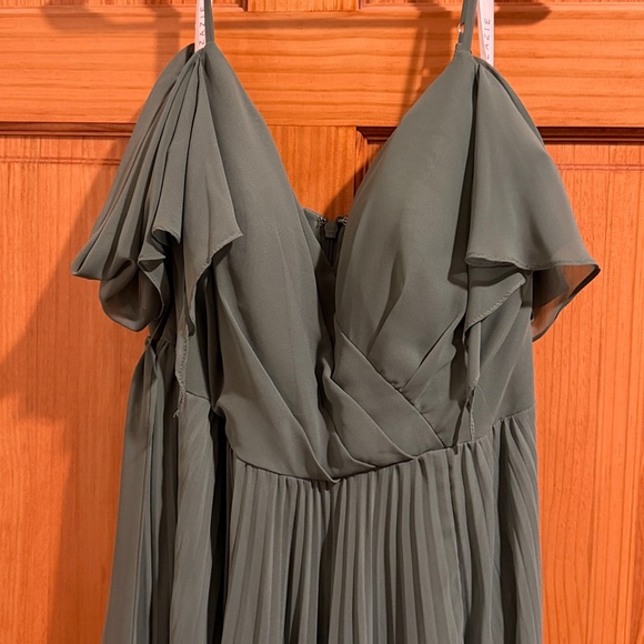 Azazie Forest Green Maxi Dress - Picture 5 of 6